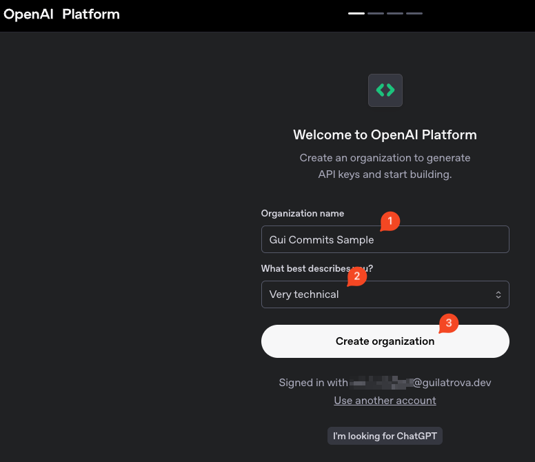 Create Org
